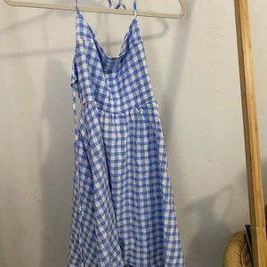 Princess Polly blue gingham dress US size 8
